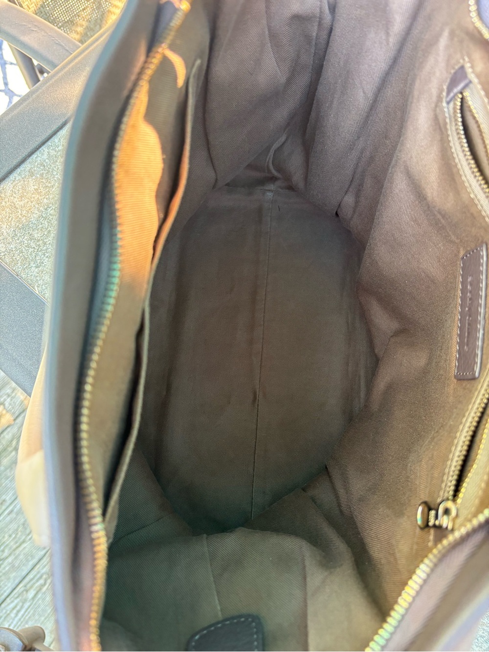 See By Chloe Brown Leather Tote with Cream Trim - Picture 7 of 13